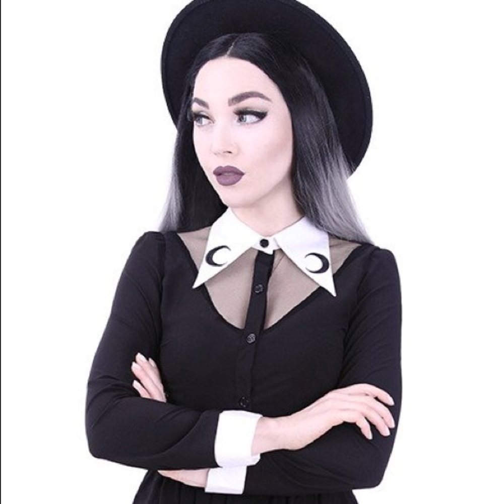Restyle Witchy Luna Shirt with crescent embroidery